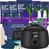 ANRUZ Kit Ceretta Brasiliana Completo- Display Digitale LCD Scaldacera Professionale con 500g Cera Perle, 20 Spatole, 2 Olio per la Cura Prima e Dopo- per Tutti i Tipi di Capelli