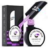 Gelike ec - Colla per unghie extra forte per unghie finte, 6 in 1, colore viola Summer, colla UV per unghie finte, nail art, adatta per salone o per fai da te a casa