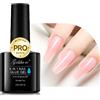Gelike ec Colla per Unghie Finte 6 in 1, Base Coat Semipermanente Unghie, Nail Glue per Tip UV en Gel Resina Extra Forten 8ml, Rosa Pastello Chiaro