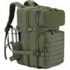 HUNTVP Zaino Militare 45L Zaino Uomo Grande Capacità Molle Impermeabile per Campeggio Escursionismo Viaggio Caccia Hiking Trekking,Verde