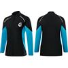 NC Giacca muta per uomo e donna, in neoprene da 2 mm, con cerniera frontale, a maniche lunghe, per surf, nuoto e immersioni, top per muta (2XL, donna)