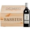 Di Majo Norante | Molise Sassius Aglianico Riserva Molise DOC 2017 (BIO) 6 bottiglie in cassetta di legno 4,5 l