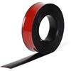 EFUTURETIME Striscia di Soglia Autoadesivo 4M, Profilo di Transizione PVC 4CM di Larghezza, Strisce di Copertura 3,5MM di Altezza per Pavimenti, Porte, Finestre (Nero)
