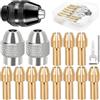 EATBALE Mandrino autoserrante Pinza per trapano Ghiera per Dremel 3000 4000 7700 8200 Pinza in ottone 4485 Mandrino per trapano 4486 (0,5-3,2 mm) Parti di ricambio Albero flessibile Kit di accessori