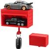 WOUYTPE Organizer per Chiavi di Ingresso, Portachiavi Muro Decorativo, Portachiavi Parete Decorativo Home, per Piccoli Oggetti Come le Chiavi, Prevenzione Della Perdita Accidentale (Rosso)