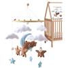 SVCEQZE Mobili per Culla, Mobile Feltro per Culla, Rilassante Decorazione Animali per Camera dei Bambini Asilo Nido Passeggino Camera da Letto