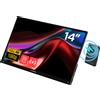 Verbatim Monitor Led 14'' Verbatim 32088 Full HD 1920x1080 6ms classe A Nero [32088]