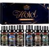 AESHORY Oli Essenziali per Diffusori Agrumi 6x10ml, Olio Essenziale Naturali Puri Profumate per Candele Fai Da Te, SPA, Massaggi, Arancia Amara, Bergamotto, Pompelmo, Limone, Arancia Rossa, Lime