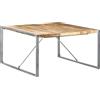 vidaXL Tavolo da Pranzo 140x140x75 cm in Legno di Mango Grezzo