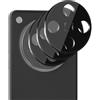 Teenrpov per OPPO Find X8 Pro Pellicola Fotocamera Vetro temperato Protezione, 3 Pezzi Anti Graffio Camera Vetro Temperato Protezione Lente Pellicola, Durezza 9H, Senza Bolle-Nero