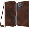 Netany Cover per Xiaomi Redmi Note 12 4G con Cordino, Flip Portafoglio Custodia in Pelle, [2 Porta Carte][Chiusura Magnetica],Custodia Libro Antiurto Cover con Laccio per Redmi Note 12 4G (Marrone)