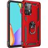 Max Power Digital Cover per Samsung Galaxy A52/A52s 5G con Girevole Anello 360 Gradi Custodia Magnetica Antiurto Rigida Resistente Protettiva Case Bumper Ring (Samsung Galaxy A52/A52s 5G, Rosso)
