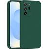 Mixroom - Cover Custodia Case per Samsung Galaxy Note 20 Ultra Protezione Fotocamera in Silicone TPU Morbido Opaco Bordi Piatti Colore Verde Foglia
