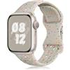 MaEiol Sportivo Cinturino per Apple Watch 41mm /40mm /38mm /42mm(Series 11/10), Bracciale Morbido Silicone Traspirante Donne Uomini Cinturino per iWatch SE/Series 11 10 9 8 7 6 5 4 3 2 1, Starlight