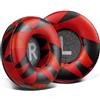 SOULWIT Cuscinetti Auricolari 70 mm Ricambio per AKG Y50/Y50BT/Y55/K618/K619 On-Ear Cuffie, Cuscinetti Auricolari con Schiuma ad Alta Densità per L'isolamento dal Rumore