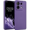 kwmobile Custodia Compatibile con Xiaomi Redmi Note 13 PRO 5G / Poco X6 5G Cover - Protezione Back Case Morbida - Silicone TPU Effetto Metallizzato Lilla Metallizzato