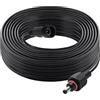 KUOQIY 8m 5.5x2.1 mm IP67 Impermeabile Cavo di Prolunga DC, 12V 24V DC Cavo Estensione Maschio a Femmina 22AWG, per Luci Solari da Giardino