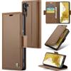 Rerzoiro Cover per Samsung Galaxy S22 Plus Custodia Portafoglio [Blocco RFID] Premium Pelle PU Wallet Case Flip Libro con Porta Carte Slot Supporto Flip Case per Samsung Galaxy S22 Plus, Marrone