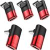 MOGOOD Adattatore USB C a 90 gradi adattatore estensore USB C da C maschio a C femmina Trasmissione dati Type-C PD100W ricarica rapida e passaggio video 8K@60Hz,per accessori steam deck e altri