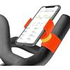 Renimove Supporto telefono cyclette spinning tapis roulant spin bike compatibile con smartphone con schermo fino a 7,5 installazione facile fissaggio sicuro e stabile rotazione a 360° (Arancia)