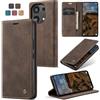 Cracedily Cover per Xiaomi Redmi Note 13 Pro 4G Case, Custodia Cover Pelle Premium Portafoglio con Porta Carte Magnetica Supporto Protezione Flip Case Custodia per Xiaomi Note 13 Pro 4G,Caffè