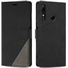 SONWO Cover per Huawei P Smart Z/Huawei Y9 Prime 2019 Custodia, Flip Caso in PU Pelle Case Cover Premium Portafoglio Custodia per Huawei P Smart Z/Huawei Y9 Prime 2019, Slot per Schede, Nero