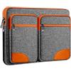HSEOK Custodia protettiva per laptop Custodia da 15 15,6 16 pollici con 5 tasche separate per rendere il laptop e gli accessori ben organizzati e facili da trasportare,DG01OG01