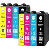 Yowell 8x Cartucce d'inchiostro Compatibili con Epson 35XL 35 XL Multipack