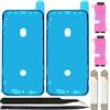 ZHUROUPU Adesivo Adesivo Pre-Taglio Impermeabile 7pc Compatibile con per iPhone XR, Adesivo per Lo Schermo LCD e Strumento di rimozione dell'adesivo per Colla a Batteria Interna (6,1 Pollici/Nero)