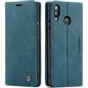 owlhold Cover Samsung A20E Custodia Magnetica Portafoglio Flip[Antiurtoo][Cavalletto][Carta Fessura] Cover Pelle per Samsung Galaxy A20E -Blu verde