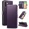 Yunubeyii Cover Libro per Samsung Galaxy A56 - [Blocco RFID] Luxury PU Leather Portafoglio Card Holder Magnetic Phone Custodia con Kickstand, Cover Protettiva Antiurto, Viola