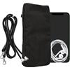 kwmobile Custodia Velluto a Coste con Chiusura Magnetica per Smartphone XL - 6,7/6,8 - Portacellulare Tracolla - Borsa Porta Cellulare da Collo Universale