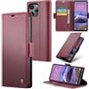 Rerzoiro Cover per Xiaomi Redmi 12 4G/5G Custodia Portafoglio [Blocco RFID] Premium Pelle PU Wallet Case Flip Libro con Porta Carte Slot Supporto Flip Case per Xiaomi Redmi 12 4G/5G, Rosso