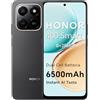 HONOR 400 Smart 4G Smartphone Dual SIM NFC Android 15, 8+256GB, 6500mAh Dual Cell Batteria, 108MP+2MP con Pulsante AI Telefono, 6.77 Pollici 120 Hz Comfort Display, 5 stelle SGS&IP65, Velvet Black