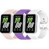 Xisair 3 Pezzi Cinturini Compatibili con Samsung Galaxy Fit 3 Cinturino di Ricambio in Silicone Cinturino Sportivo Compatibile con Samsung Galaxy Fit3 Braccialetto