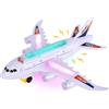 DIELIANHUA Aereo Giocattolo con Luci, Aeroplano Giocattolo, Con Suoni di Decollo, Luci LED- Funzione Bump-And-Go, Adatto Come Regalo di Compleanno per Bambini e Bambine dai 4 Agli 8 Anni