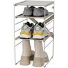 Joseph Joseph Level Organizzatore per Scarpe, Scarpiera a 4 Livelli Regolabili, Ripiani in Plastica con Struttura in Acciaio, per 4 paia di scarpe