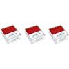 Cereria Di Giorgio - 3 confezioni da 50 Candele Coniche - Diametro 2,2 cm Altezza 21 cm - Colore Rosso - Durata 5 ore - Standard per candelabro -