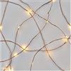 EMOS Nano, catena di luci a LED, luce bianca calda, per interni ed esterni (IP44), lunghezza 4 m, per feste, Natale, funzione timer 6 ore, alimentatore e trasformatore, cavo in rame