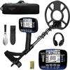 DR.ÖTEK Metal Detector Professionali per Adulti e Bambini, Impermeabile per Oro con Pinpoint e Terreno, Abbinamento Rapido, 6 Modalità, Alta Precisione, Leggero e Facile da Usare,Blu