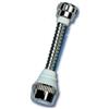 Idrogas ID-695ACBL Rompigetto Tubo Doccia-Schiuma e Ghiera, Adattatore Cromato, Cromo