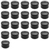 Enkotrade - 21 tappi per recinzioni, colore nero, per diametro esterno di 40 mm, tappi per tubi in plastica di alta qualità, a forma piramidale tonda, per pali di recinzione, per recinzioni