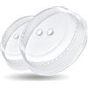 Kerafactum Piastra microonde Copertura microonde Cappa Protezione aroma Piastra Copertura Copertura Mosche paraspruzzi Cloche Cloche Foro per Le Dita impilabile Confezione Doppia Ø 26 e 23 cm
