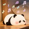 FAMIDUO Luce Notturna Bambini Panda - Rumore Bianco, 4 Suoni Rilassanti per Dormire, Lampada da Comodino Silicone con Timer, Dimmerabile, Regalo Simpatico a Forma di Panda per Bambini,Maschi e Femmine