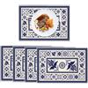 CZAYEFNH Set di Quattro Tovagliette，Perfette per Famiglie, Feste e Banchetti, Realizzate in Lino di Alta Qualità, tovagliette americane lavabili，11.8 * 17.7in