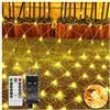 GEEKEO Rete Luminosa Natale Esterno 3x2m 192 LED Rete di Luci con Spina e Timer, 8 Modalità Rete Luci Albero di Natale Impermeabile Tenda Luminosa per Casa Balcone GiardinoTerrazza