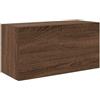 vidaXL Armadietto Bagno Rovere Marrone 60x25x30cm in Legno Multistrato, Armadio a Muro da Bagno, Armadio da Bagno a Muro, Armadio da Bagno a Parete