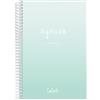 Casterli 84009-Verde - AGENDA SCUOLA 2023-24 BASIC colore verde chiaro, vista settimanale, verticale, formato A5, carta 70g, copertina in polipropilene opaco, colori assortiti, 148 x 210 mm
