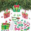 Baker Ross FN674 Kit decorativi natalizi mix & match Regali - Confezione da 8, kit fai da te natalizi per decorare i regali delle feste