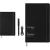 Moleskine Smart Writing Set + Smart Notebook, Sistema di Smart Writing, Smart Notebook con Copertina Rigida, Pagine Bianche e Chiusura Elastica, Formato Large 13 x 21, Colore Nero